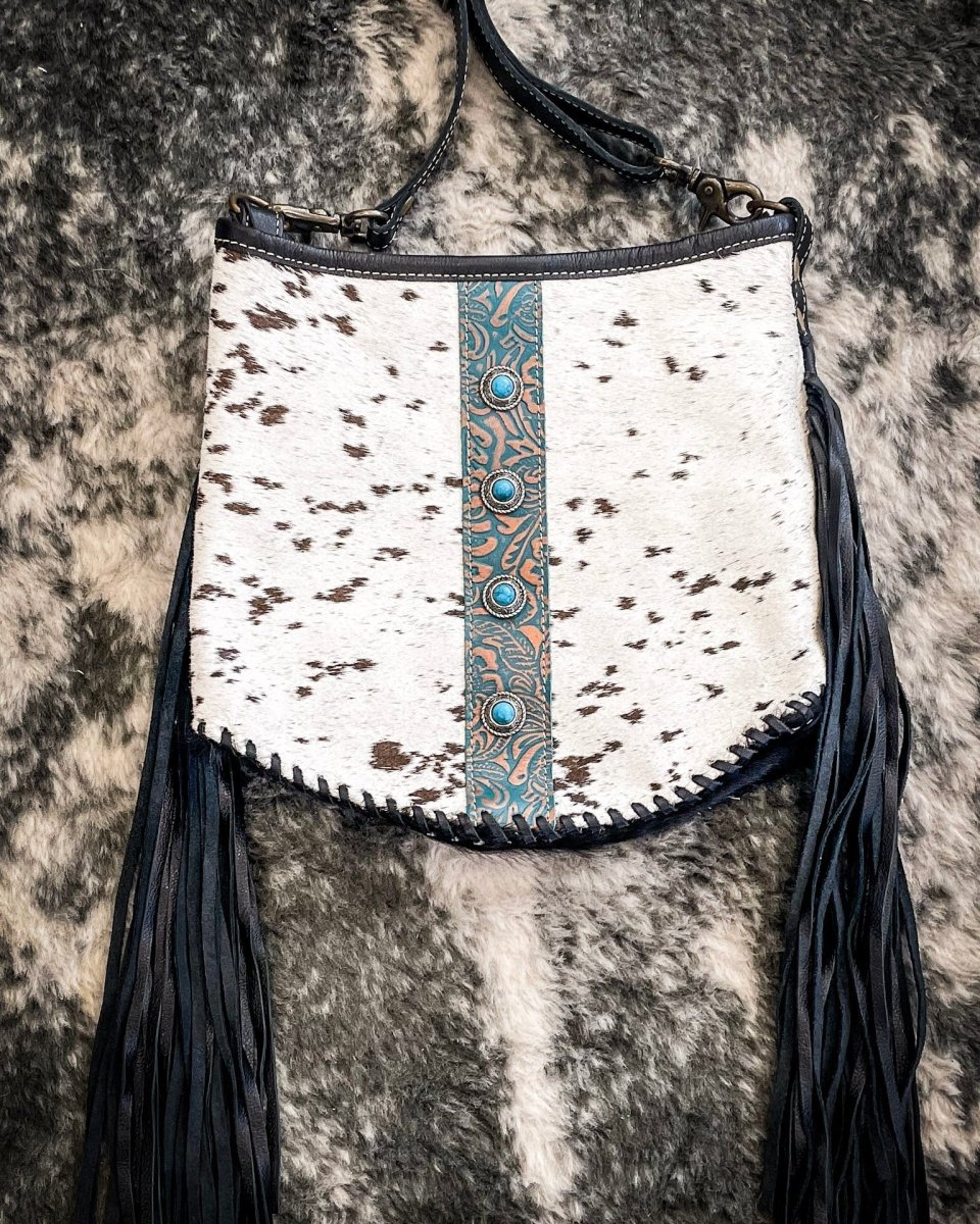 Paradox Hairon Fringe Crossbody Bag by Myra Bag - Image 5