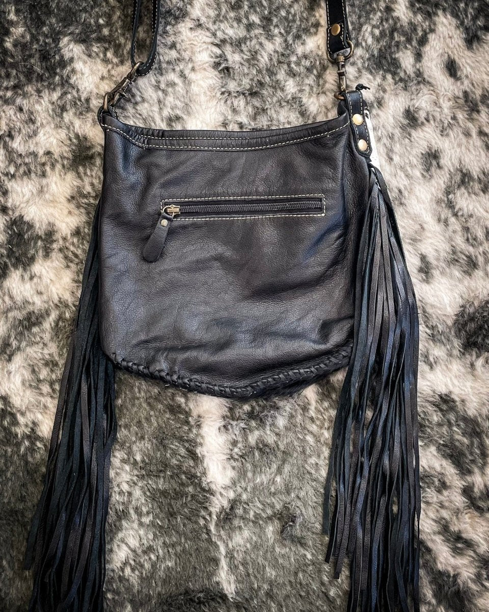 Paradox Hairon Fringe Crossbody Bag by Myra Bag - Image 6