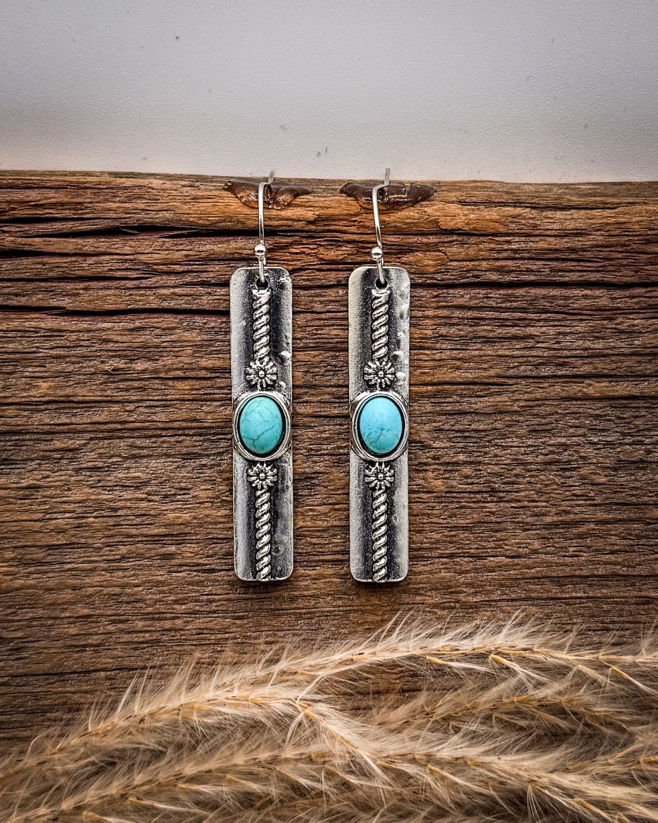 Prairie Starlet Bar Dangle Earrings