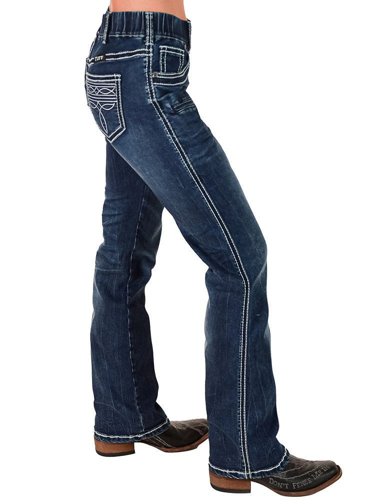 Pull-On Boot Stitch Bootcut Jeans by Cowgirl Tuff - Image 4