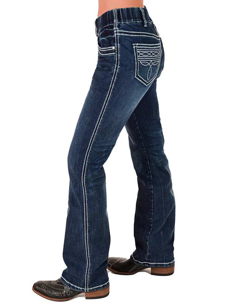 Pull-On Boot Stitch Bootcut Jeans by Cowgirl Tuff - Image 7