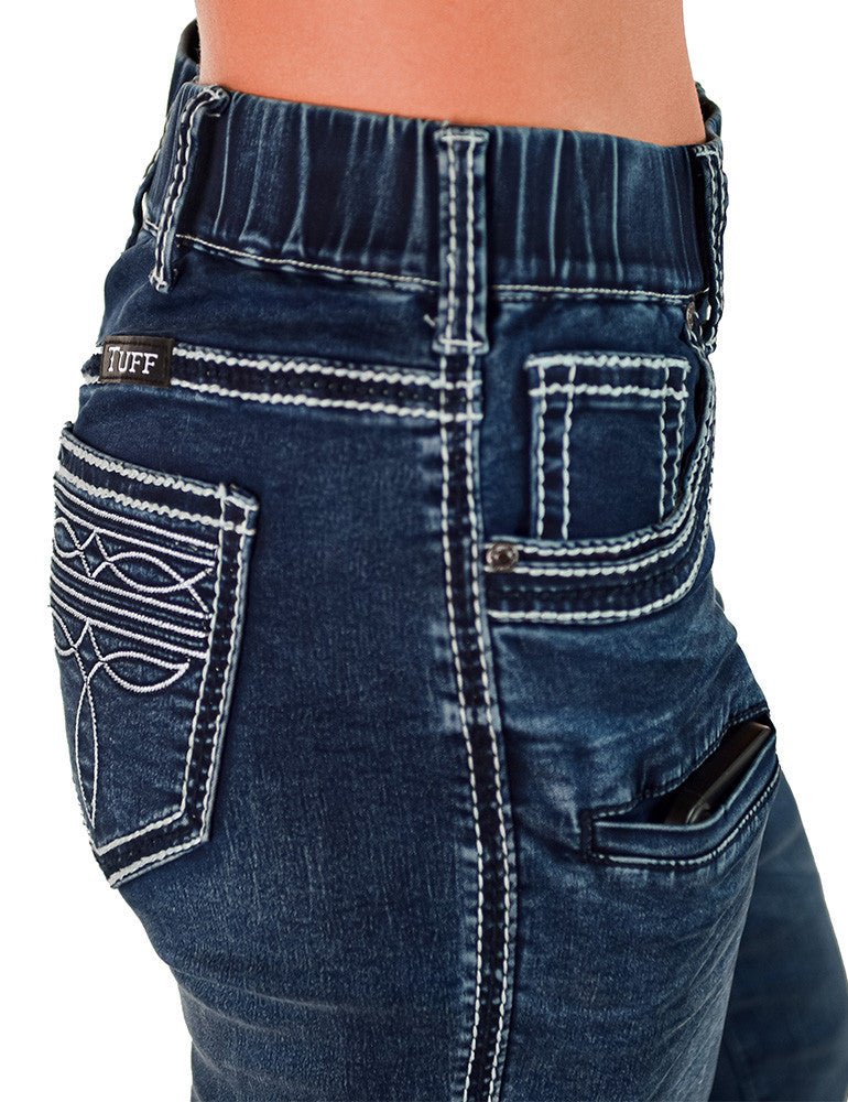 Pull-On Boot Stitch Bootcut Jeans by Cowgirl Tuff - Image 8