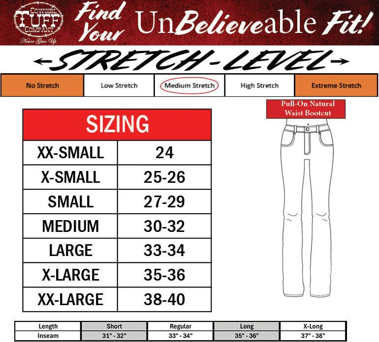 Pull-On Boot Stitch Bootcut Jeans by Cowgirl Tuff - Image 9