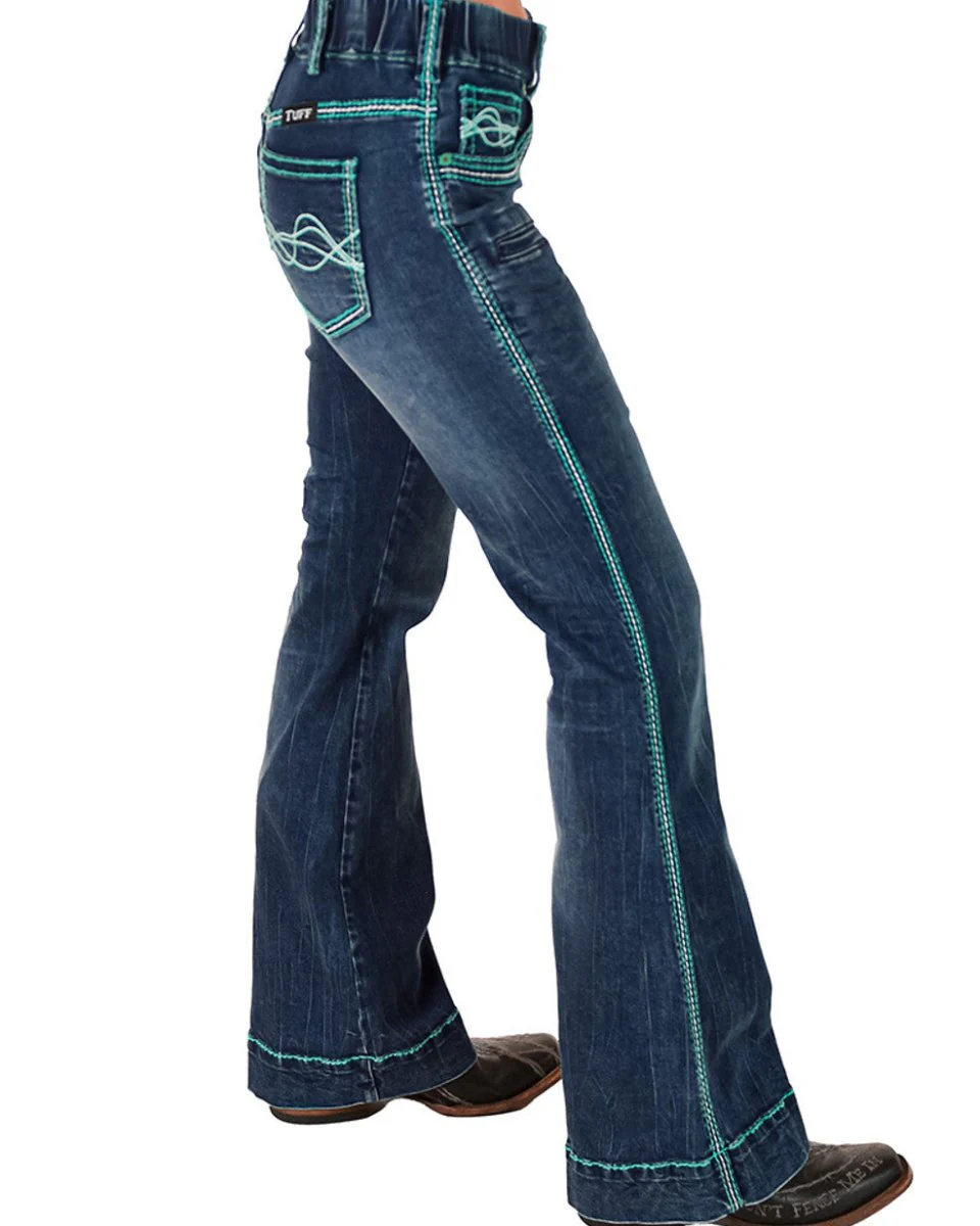 Pull-On Turquoise Hurricane Trouser by Cowgirl Tuff - Image 10