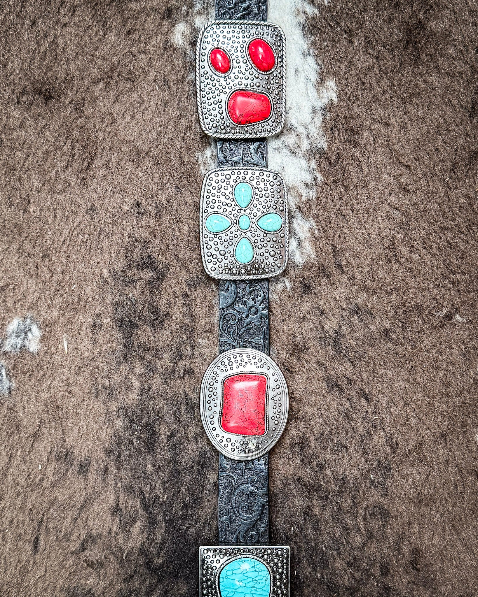Redstone Revival Concho Belt in Black by Lucky and Blessed - Image 7