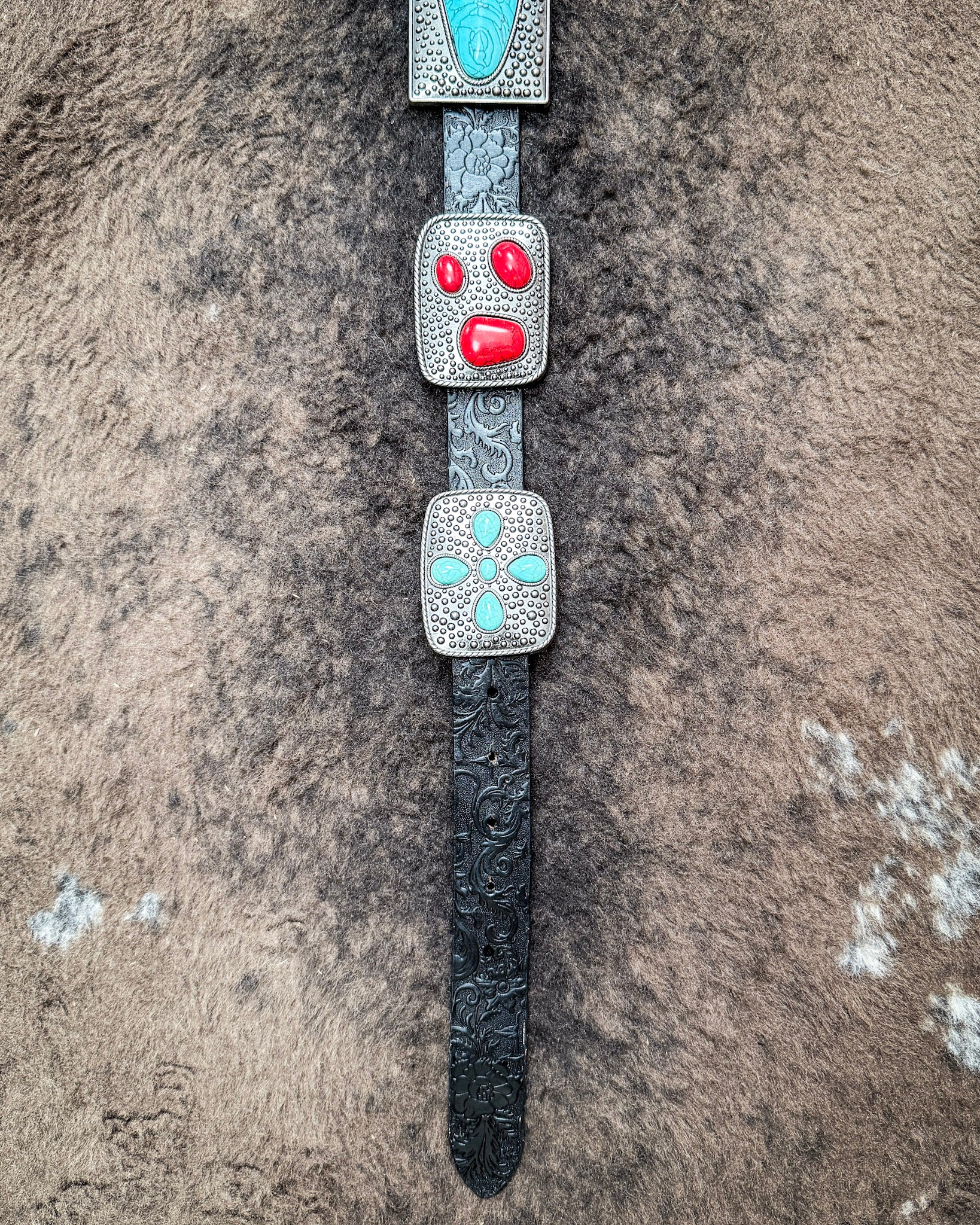 Redstone Revival Concho Belt in Black by Lucky and Blessed - Image 8