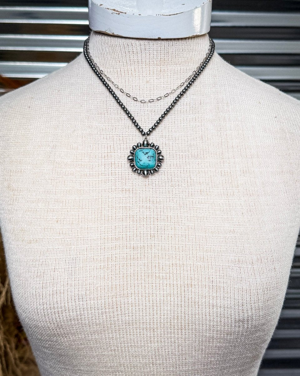 Remington Square Stone Layered Necklace - Image 2