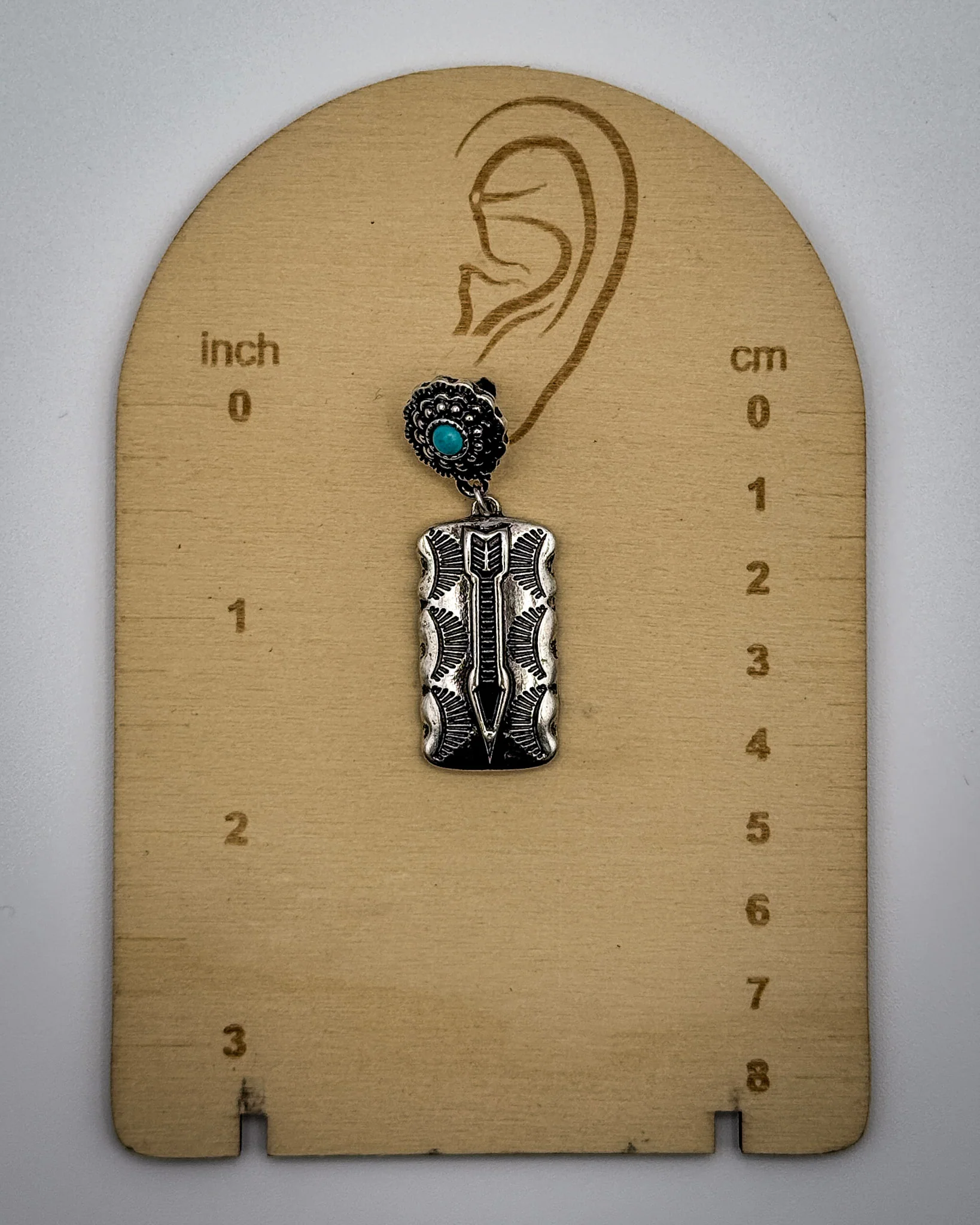 Ridgeline Bar Dangle Earrings - Image 4
