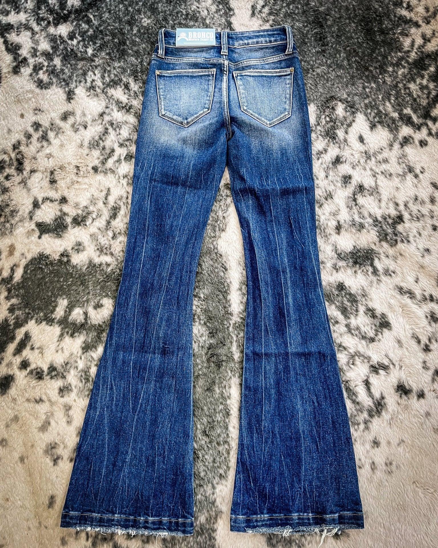 Petra Rodesiler Mid-Rise Stretch Flare Jeans - Image 5