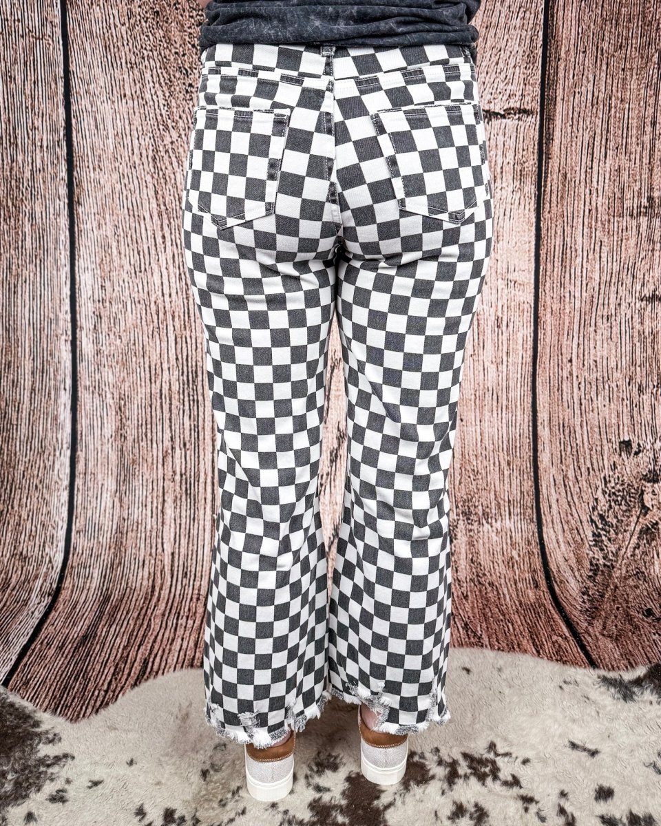 Round The Track Checkered Jeans by Sterling Kreek - Image 12