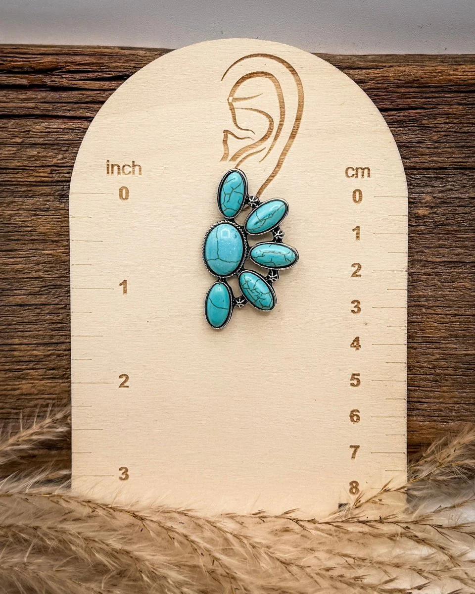 Sable Bloom Floral Stud Earrings - Image 2
