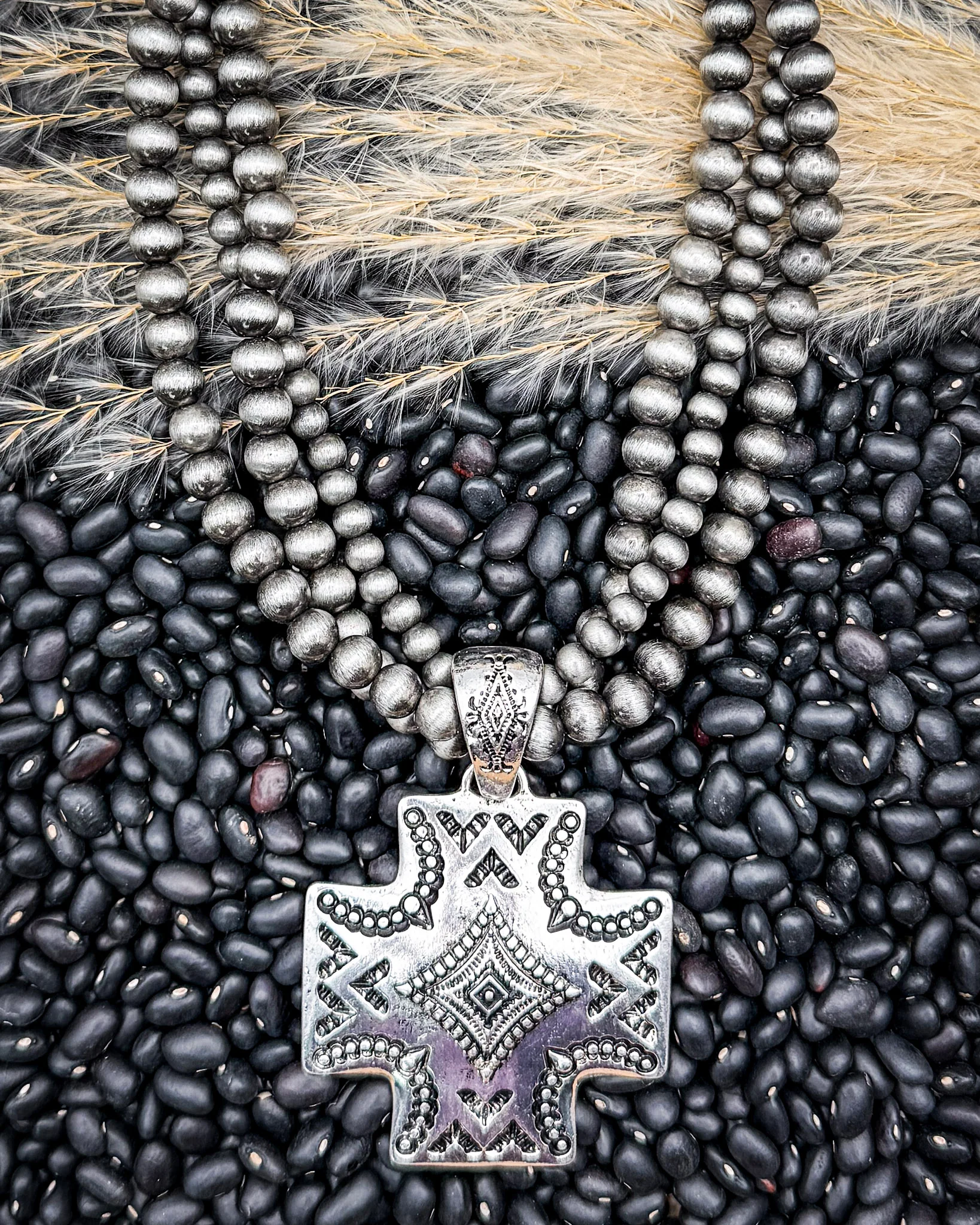 Silverwood Aztec Pendant Necklace Set - Image 6