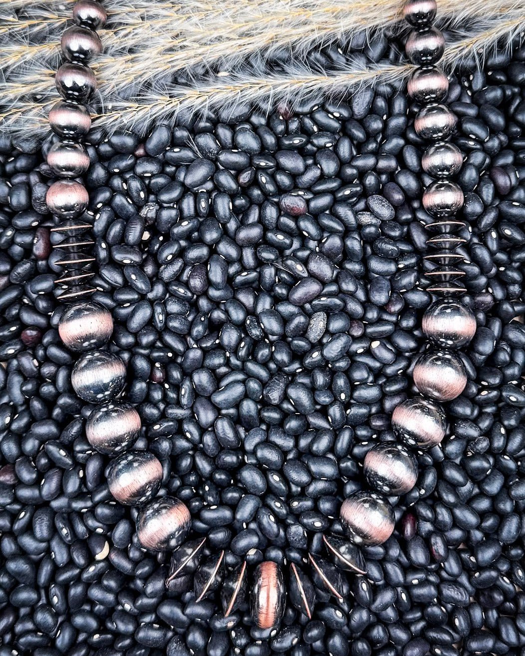 Sophie Navajo Pearl Fashion Necklace - Copper