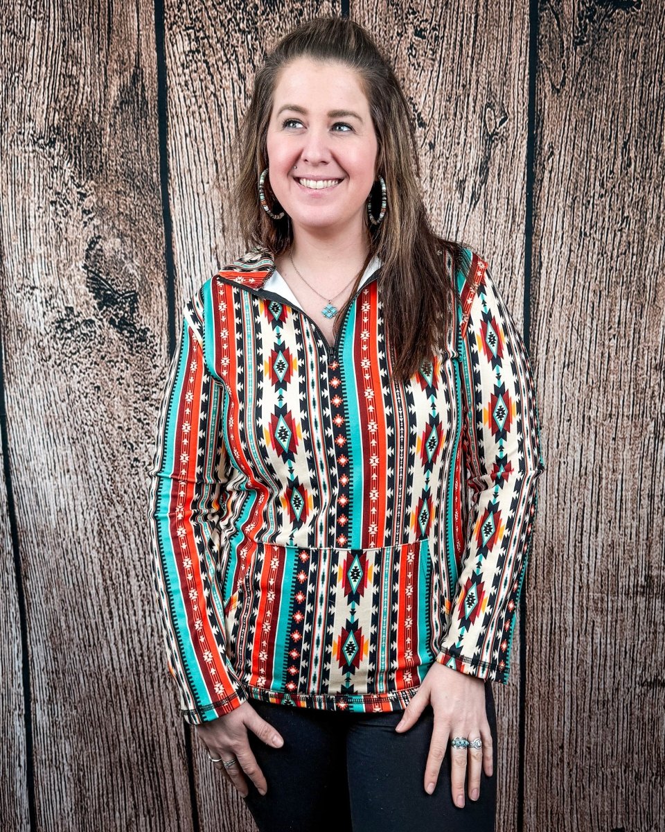 Sunburst Stampede Quarter Zip Pullover by Sterling Kreek - Image 4