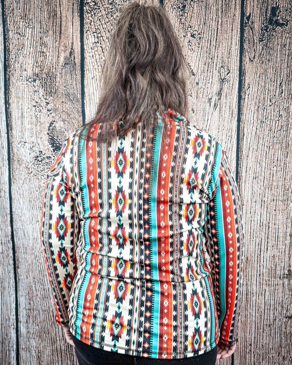 Sunburst Stampede Quarter Zip Pullover by Sterling Kreek - Image 6