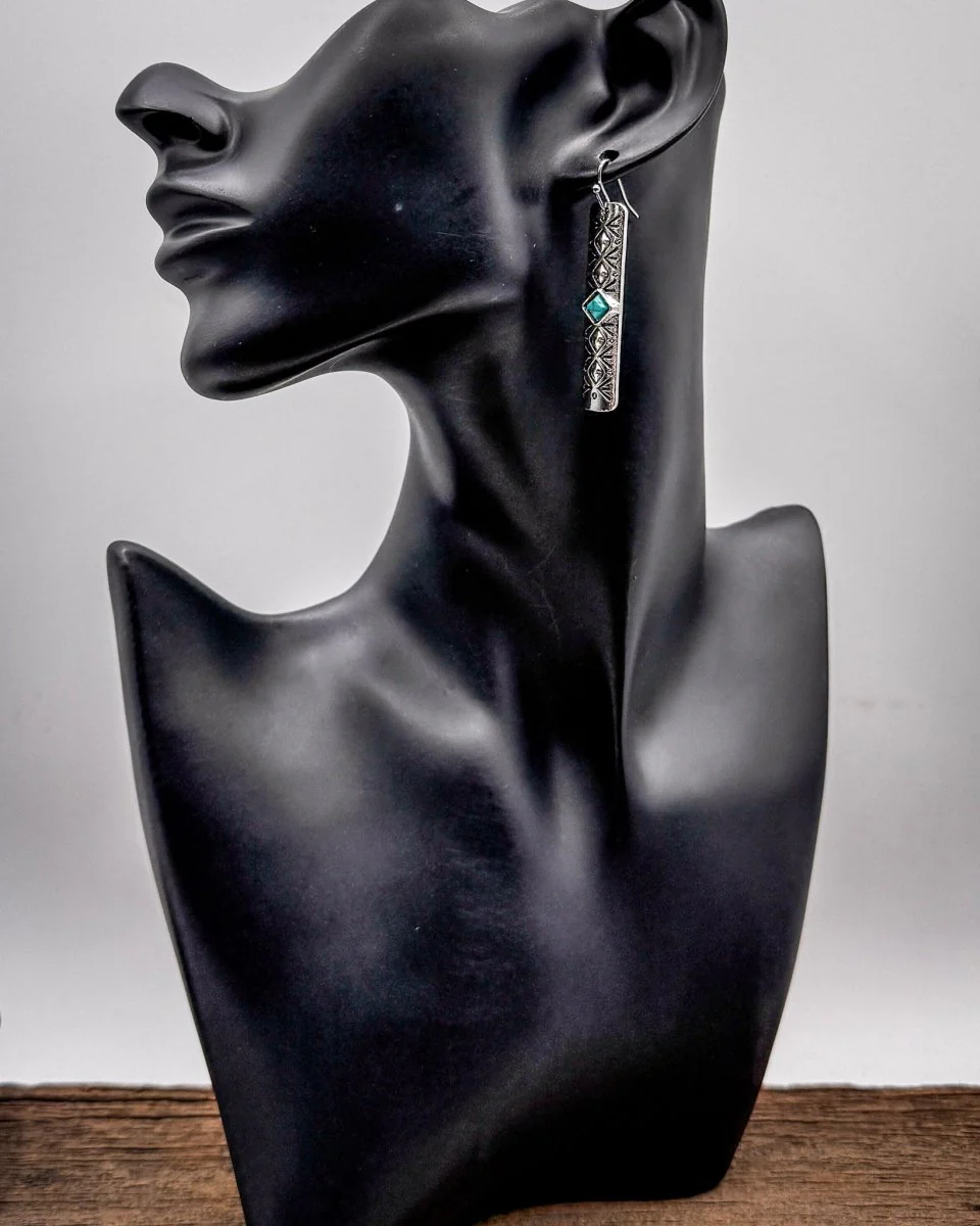 Sutton Bar Dangle Earrings - Image 3