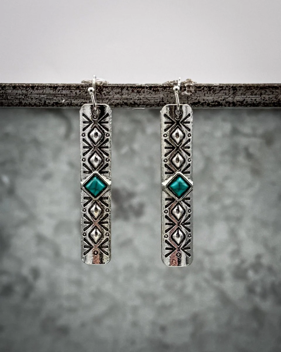 Sutton Bar Dangle Earrings - Image 4