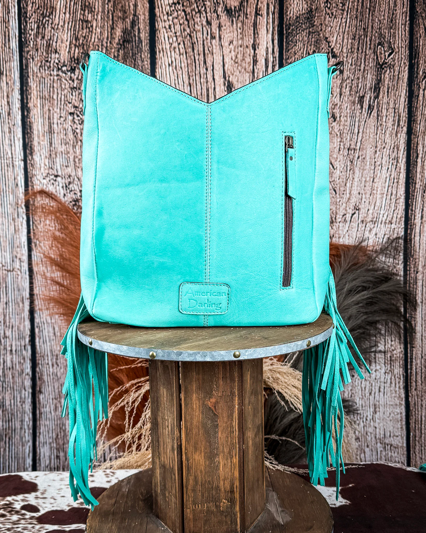 Talula Aztec Leather Crossbody Bag - Image 4