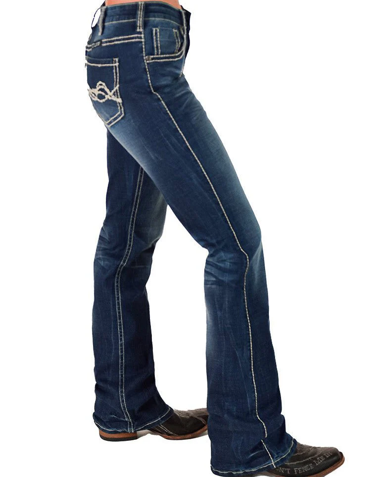 Tan Edgy Flex Bootcut Jeans by Cowgirl Tuff - Image 5