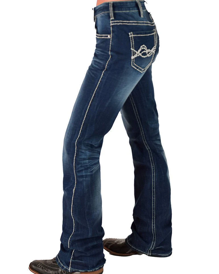 Tan Edgy Flex Bootcut Jeans by Cowgirl Tuff - Image 7