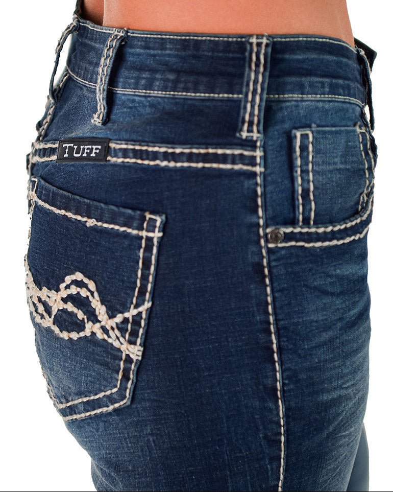 Tan Edgy Flex Bootcut Jeans by Cowgirl Tuff - Image 8