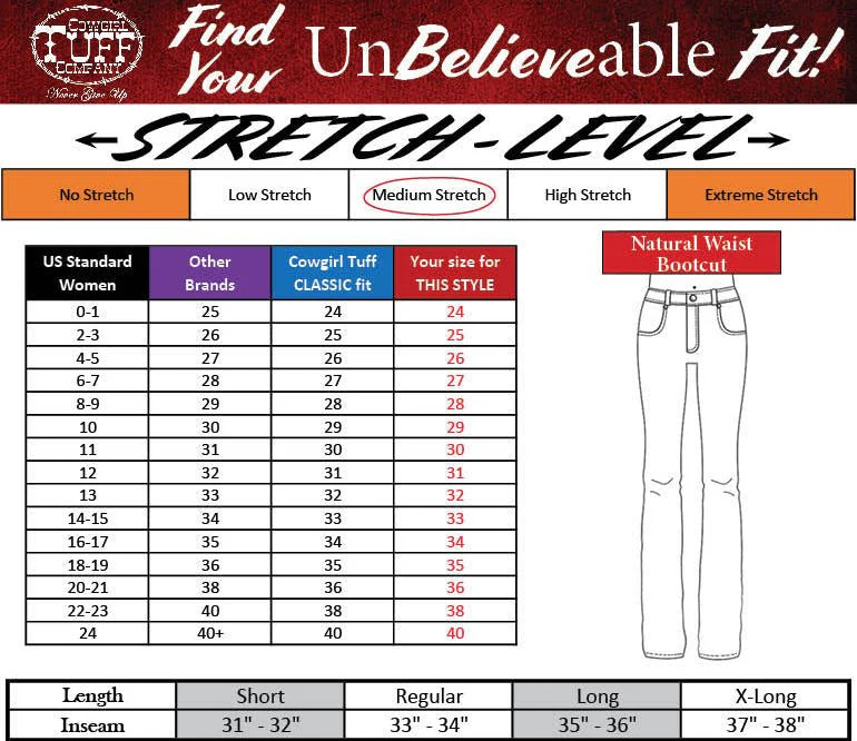 Tan Edgy Flex Bootcut Jeans by Cowgirl Tuff - Image 9