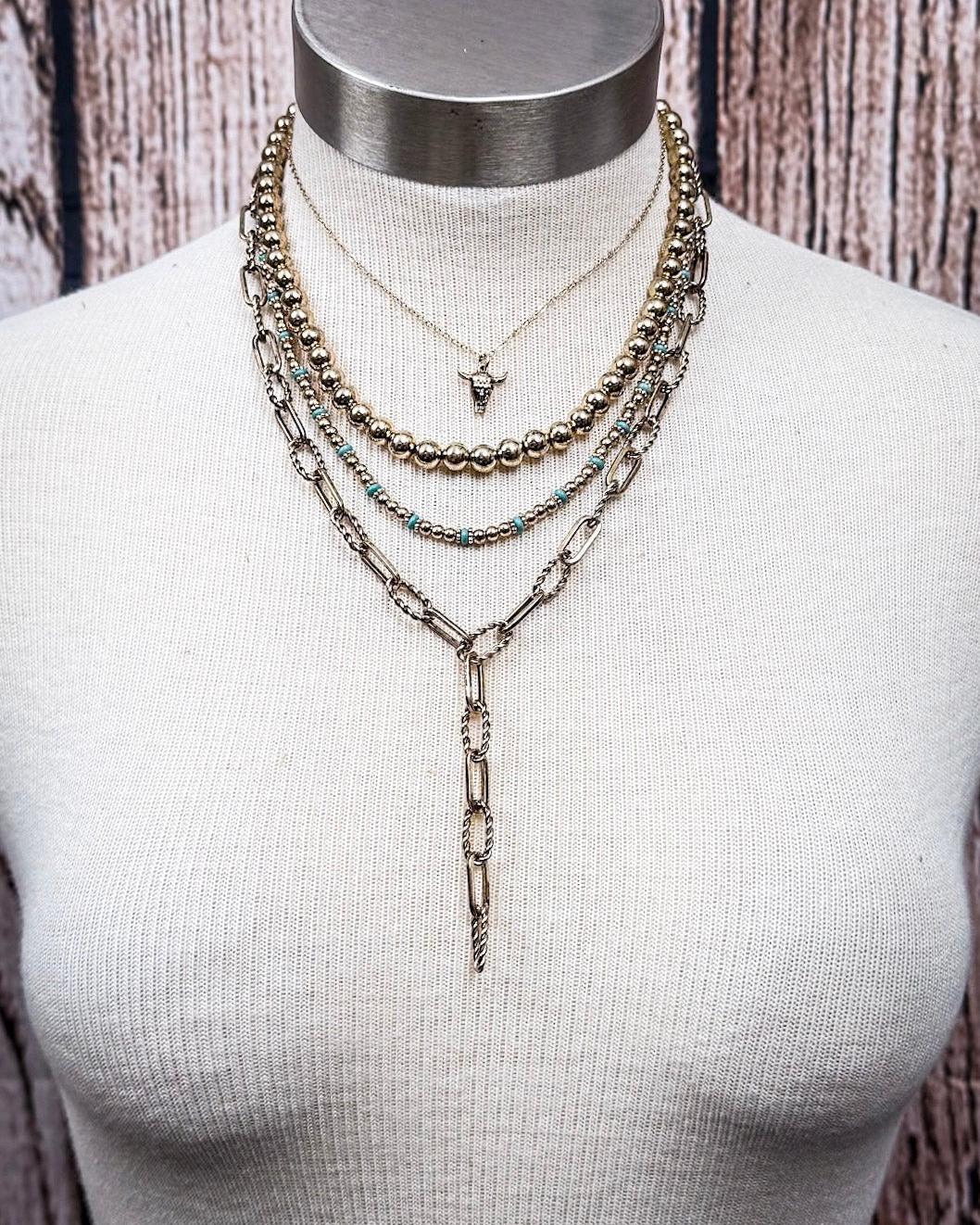 The Dustwalker Layers Fashion Necklace Set - Gold - Image 2