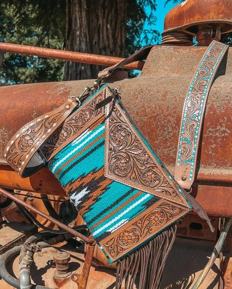 The San Jose Leather Tooled Purse by Haute Southern Hyde