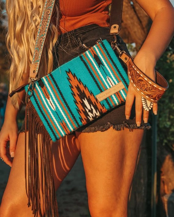 The San Jose Leather Tooled Purse by Haute Southern Hyde - Image 3