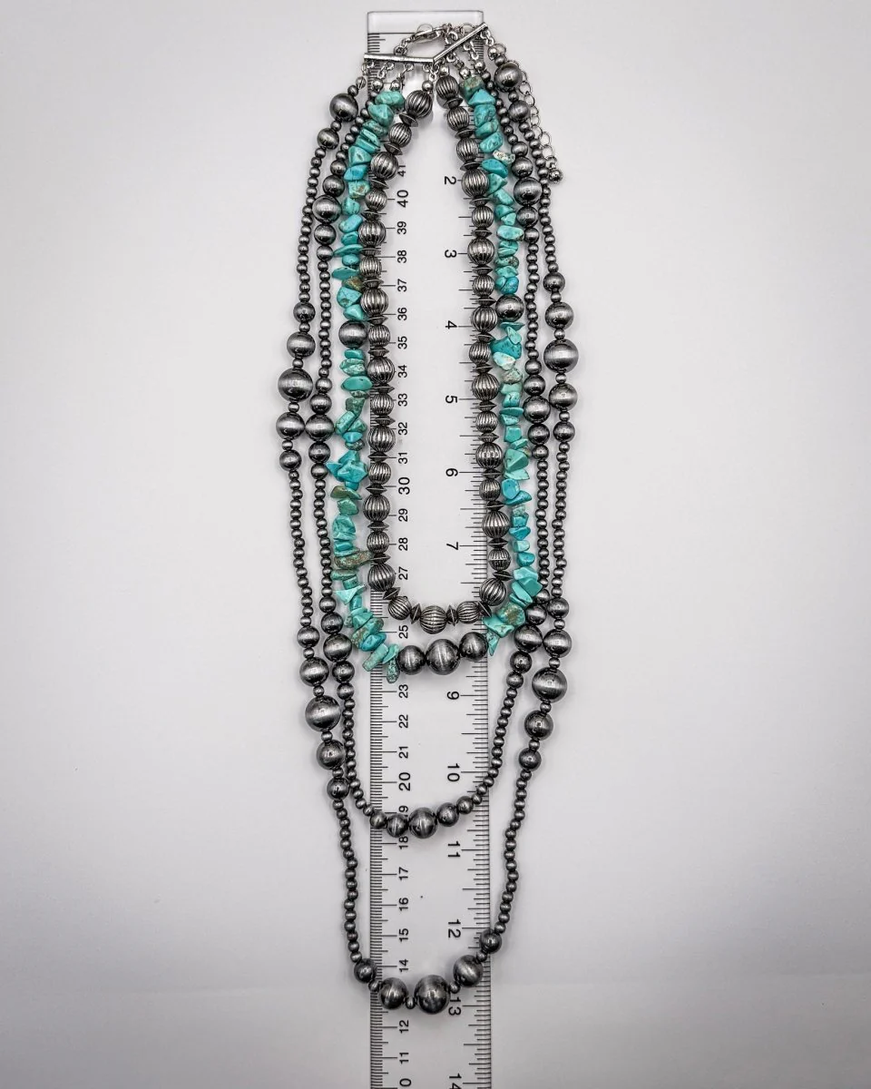 Tinsley Layered Stone Necklace Set - Image 6