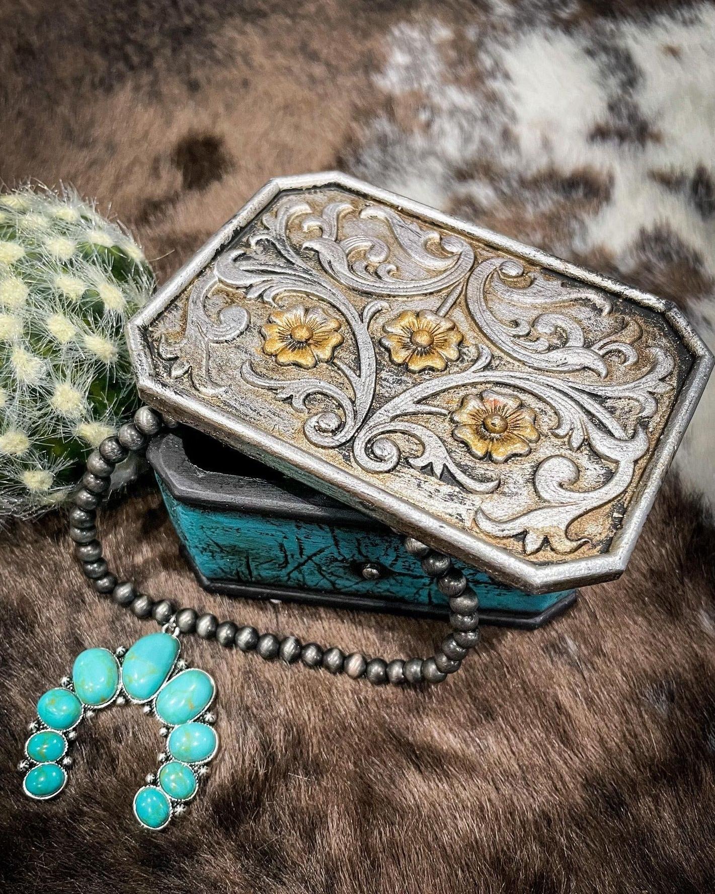 Turquoise Trinket Box - Image 6