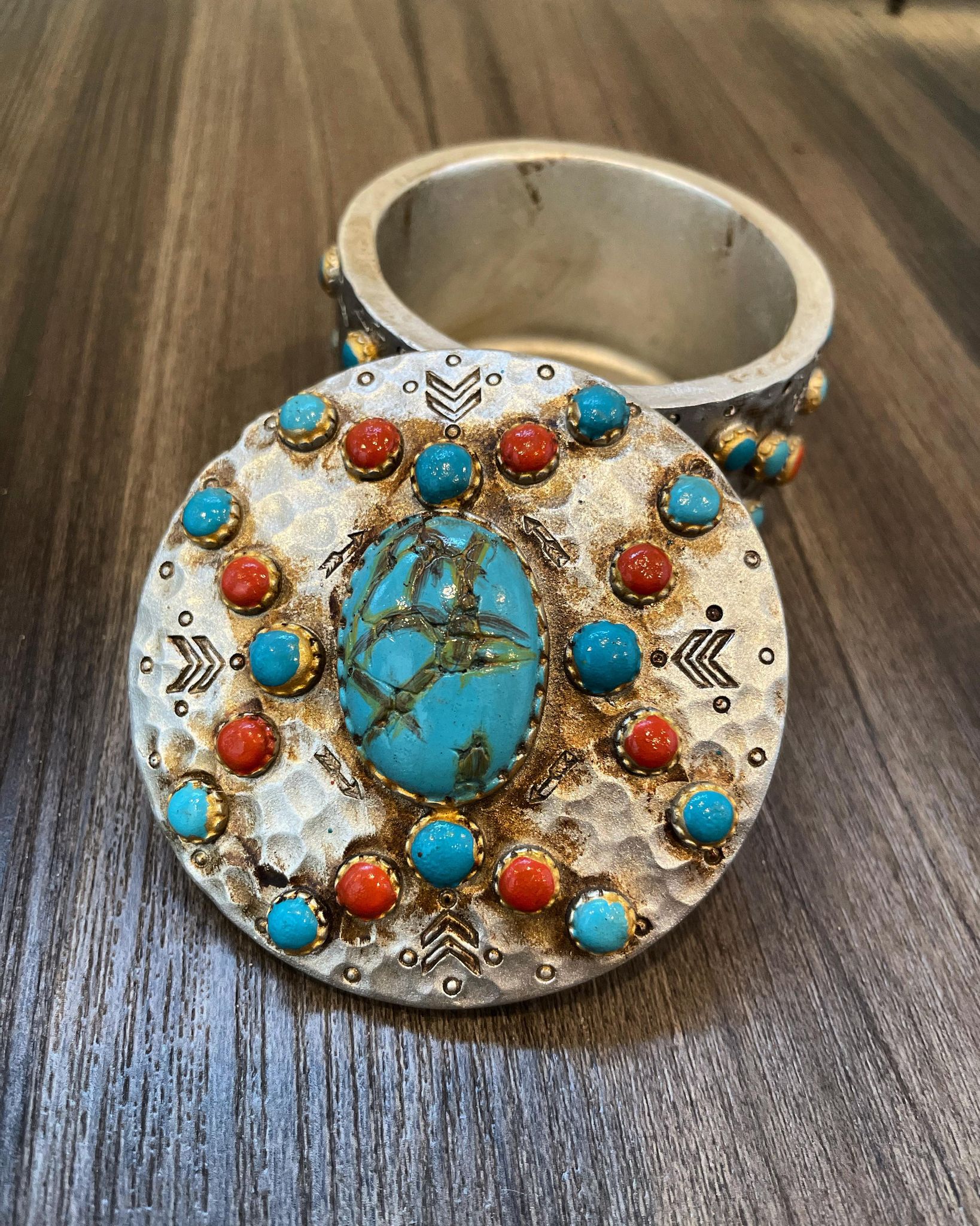 Turquoise Stones Trinket Box - Image 8