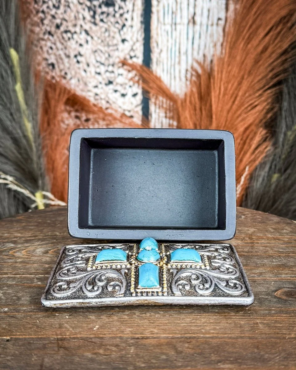 Turquoise Cross Trinket Box - Image 6