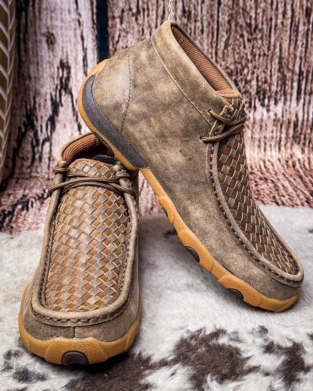 Wesley Chukka Driving Moc - Bomber and Tan - Image 3