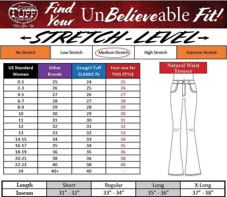 White Boot Stitch Trouser Jeans by Cowgirl Tuff - Image 7