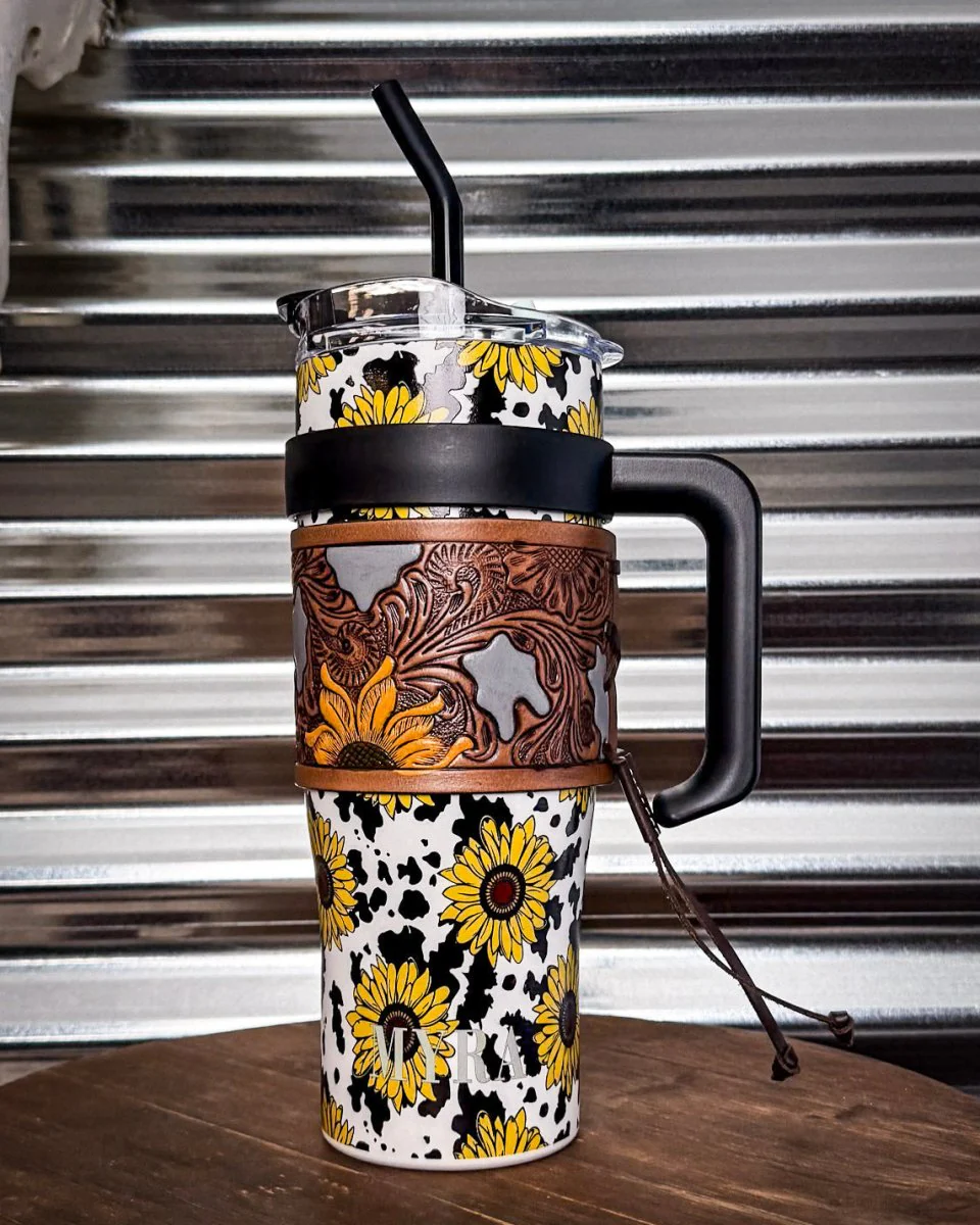 Wide Wyoming Tumbler In Yellow by Myra Bag - Image 3