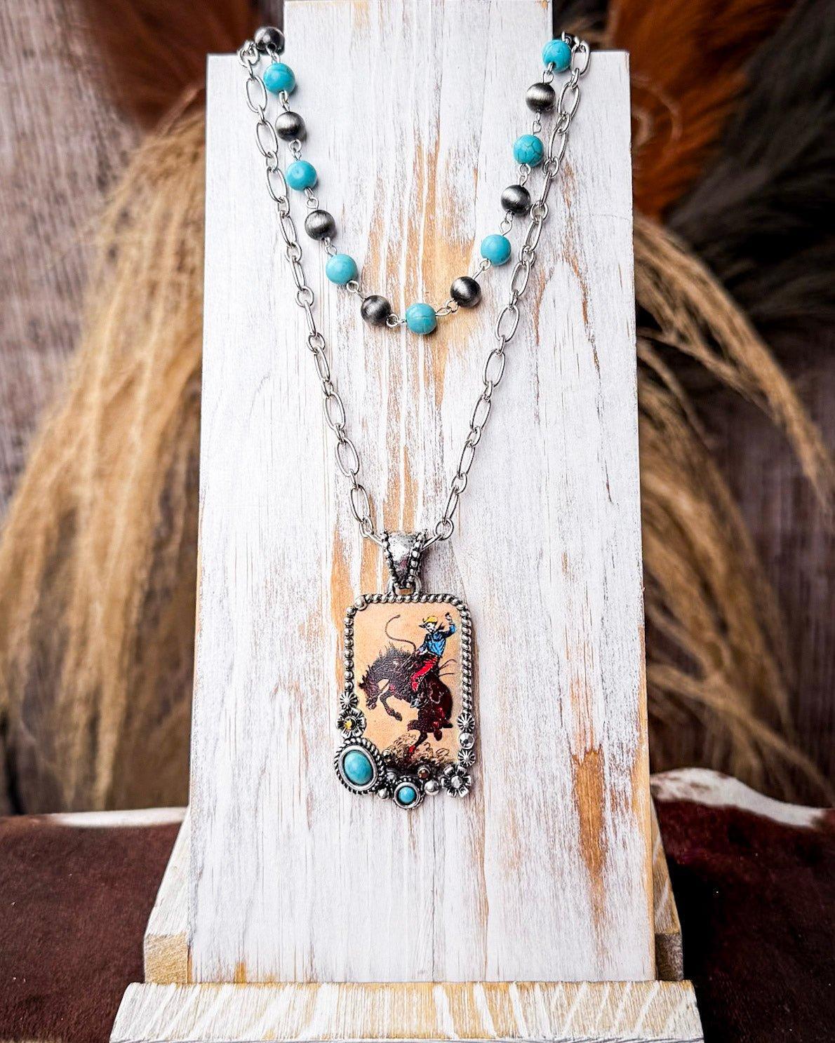 Wild West Layered Fashion Necklace - Image 2