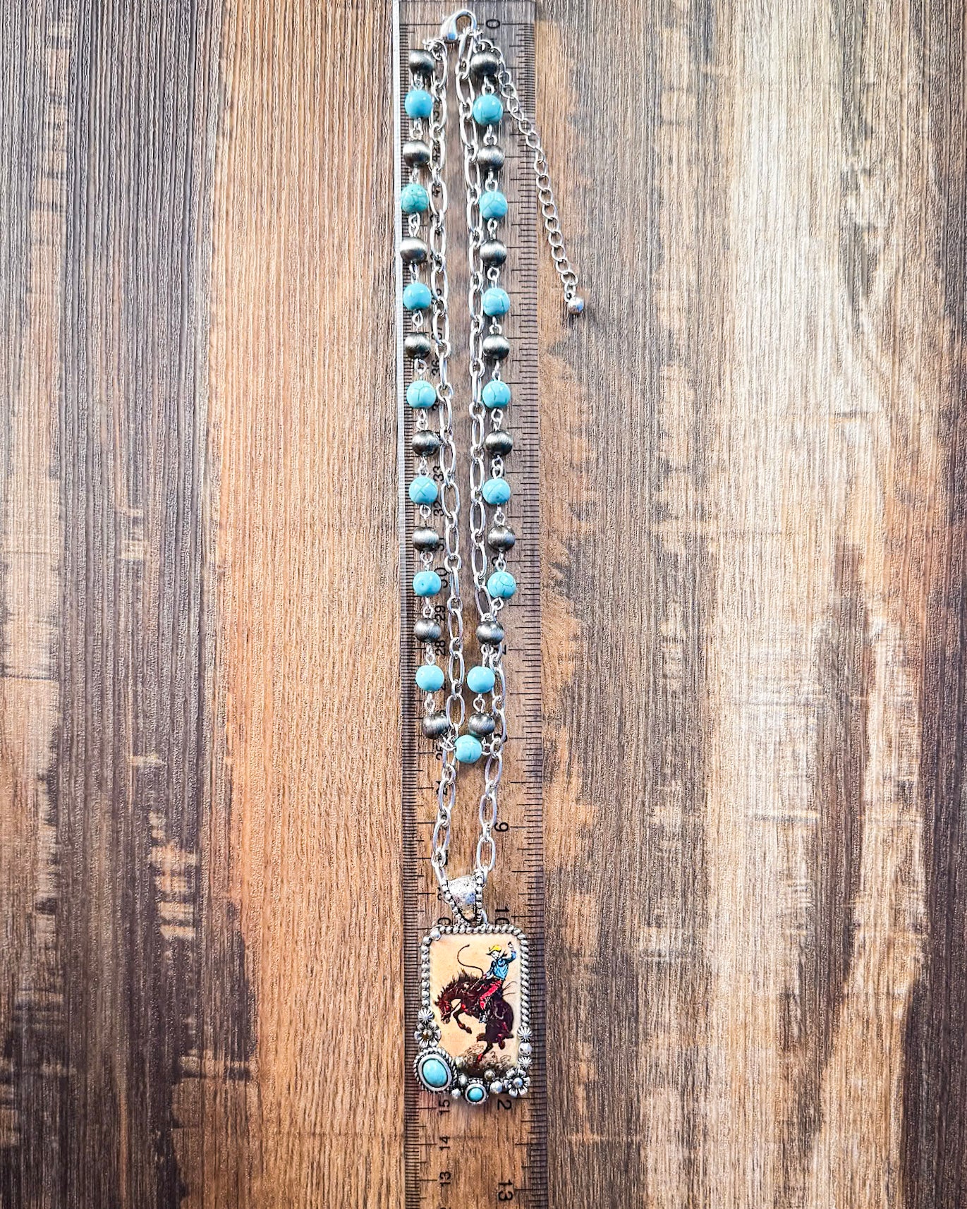 Wild West Layered Fashion Necklace - Image 4